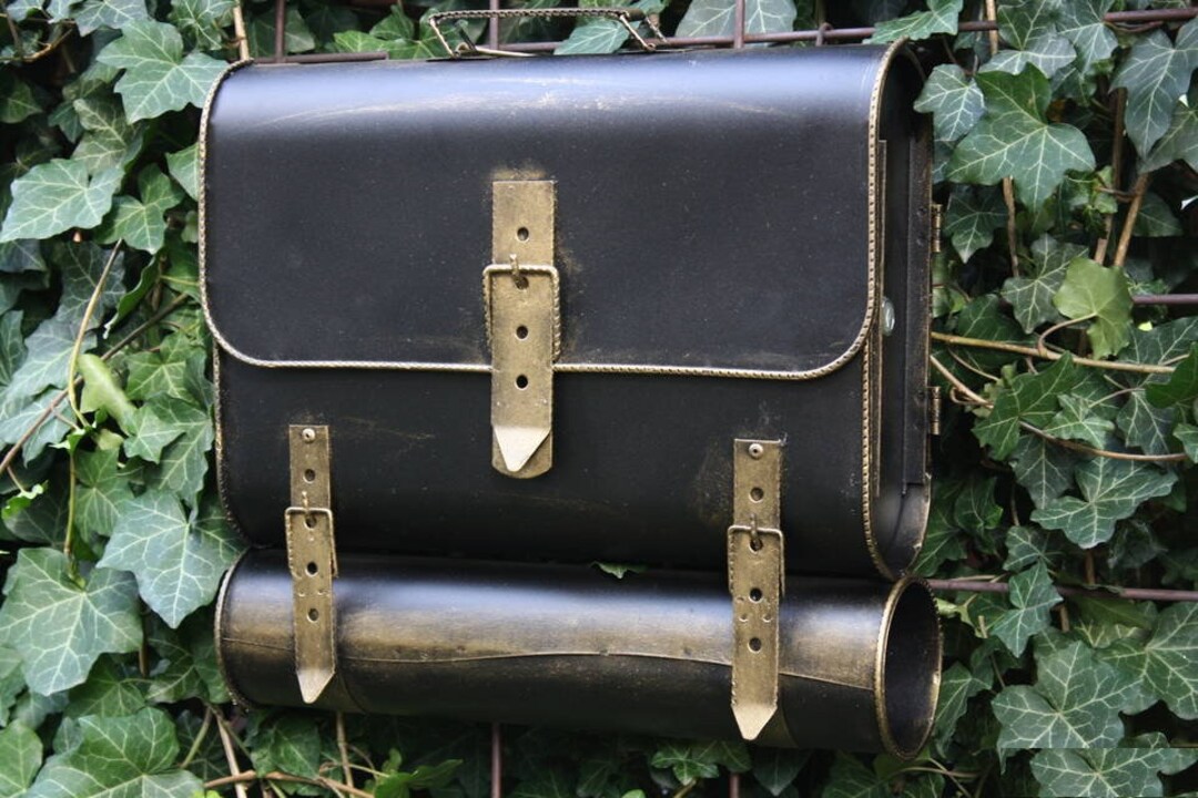 Antique Stunning Mailbox Wall Mount Metal Mailbox Etsy