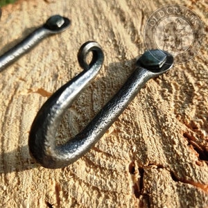 Blacksmith forged coat hooks hook, Wall mounted iron hook, Nail hooks, Steel hook, Wrought iron hooks, Coat hook, Towels Hanger, Hand forged