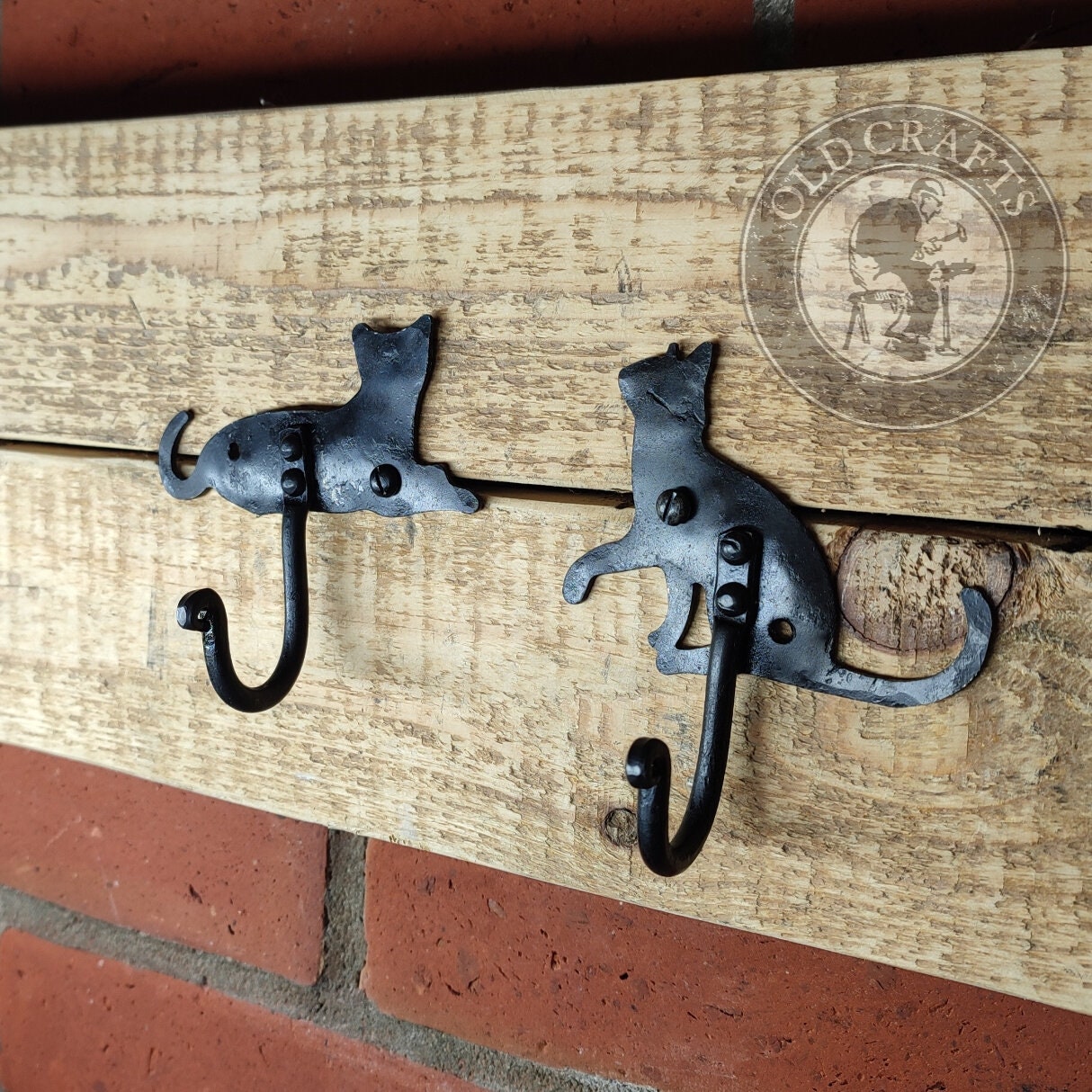 Vintage Cast Iron Wall Hooks (Black, Set of 4) - Rustic, Farmhouse Coat  Hooks | Great for Coats, Bags, Towels, Hats | Heritage Select