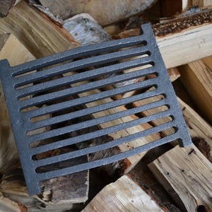 Rectangular Cast Iron Grate - 5 dimensions -  for Stove Oven Fireplace Fire Pit Smokehouse BBQ, BBQ Grill Grate, Stove Part, Logwood Grate