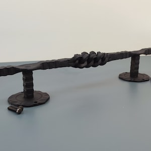 11&#39;&#39; or 15&#39;&#39; Door Gate Wrought Handle, Gate Opening, Hand Forged Handle, Barn Door Handle, Metal Door Pull, Wrought Iron Rustic Door Handle
