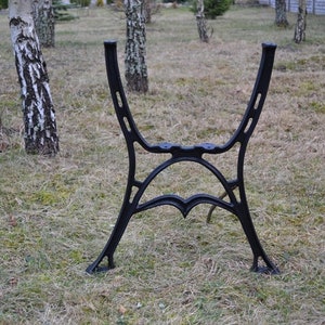 25in Pair of Cast Iron Table Ends, Rustic Table Base, Iron Furniture, Table Hardware, Custom Tables, Metal Table Legs, Industrial Table Base