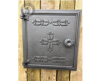 11.6x10.8'' Cast Iron Ahs Door, Chimney Inspection and Cleaning Door, Small  Cast Iron Doors, Antique Iron Door, Iron Door, Iron Ash Door