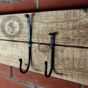 L M Schmied geschmiedete Kleiderhaken Haken, an der Wand befestigter Eisenhaken, Kleiderhaken, Stahlhaken, Eisenhaken, Kleiderhaken, Handtuchhalter, dekorativ