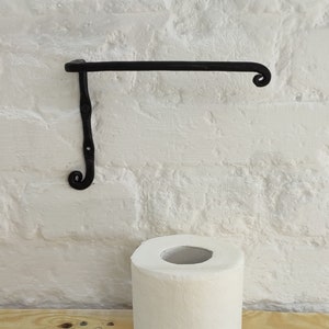 Hand Forged Toilet Paper Holder, Iron Paper Roll, Forged Toilet Paper Roll, Rustic Paper Holder, Blacksmith Handmade Toilet Paper Holder