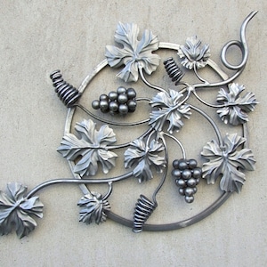 Fence Decorative Rosette, Rosette Ornament, Cast Iron Grape Rosette, Hardware for Gates and Railings, Elegant Gates, Metalwork, Luxury Gates
