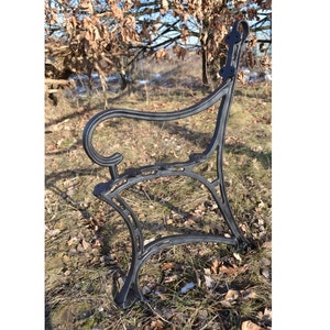 2 Pieces of Cast Iron Bench Ends, Countryside Bench, Park Bench, Cast Iron Garden Bench, Outdoor Park Bench Leg Set, Antique Bench Leg,Bench