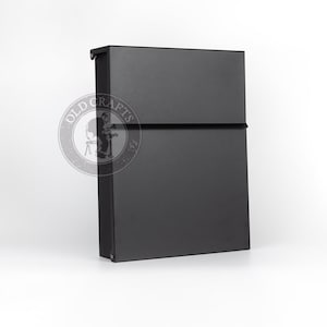 Same day DELIVERY, Black Simple Modern Letterbox Mailbox, Anthracite Mailbox, Minimalist Mailbox, Compact Letterbox, Letterbox Gift, Modern