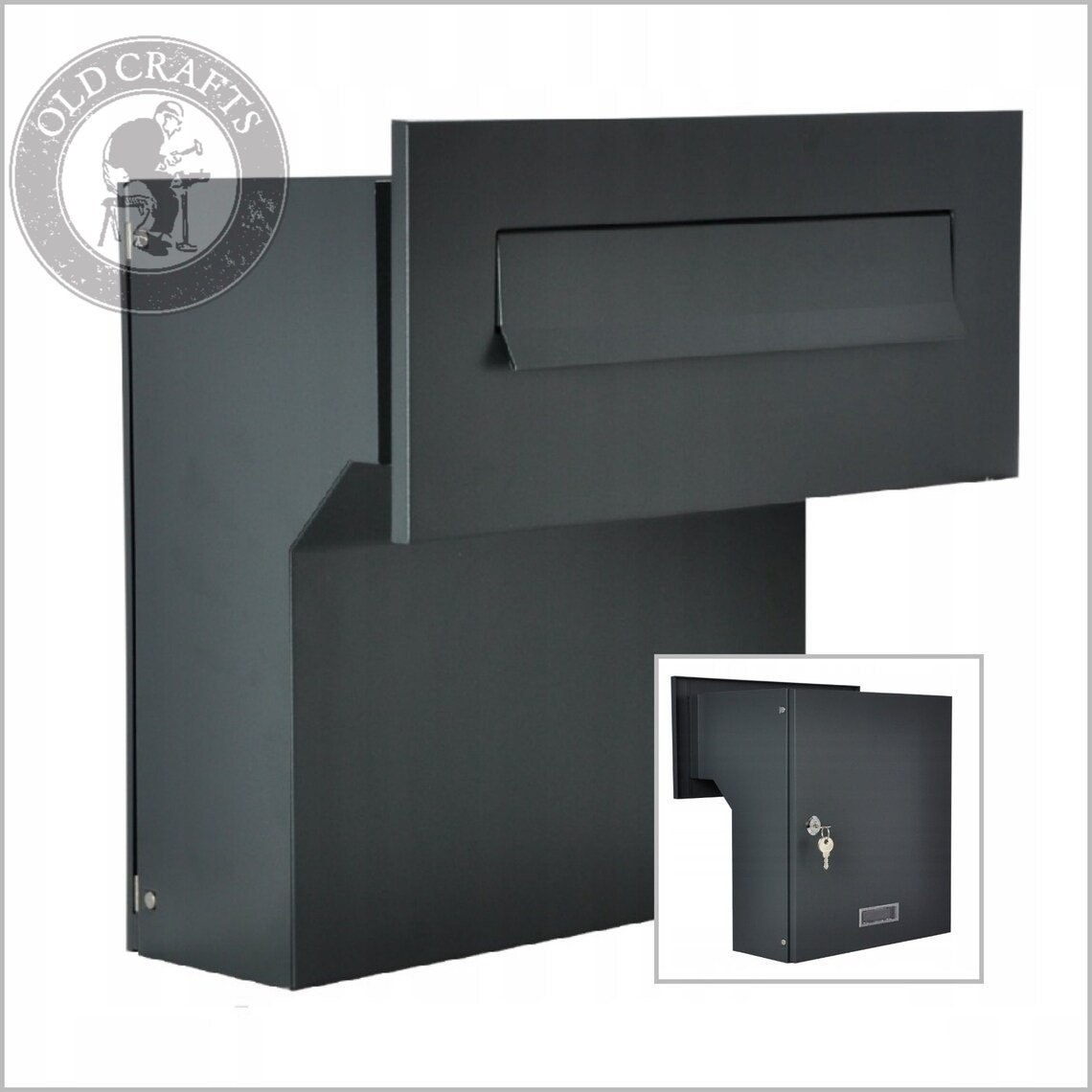 Buzon moderno para empotrar en la pared buzon negro buzon de correo moderno buzon de pared buzon de formato C4 buzon de metal calcomania para buzon Etsy Espana