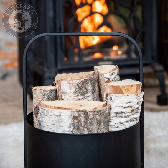 Metal basket for firewood new arrivals