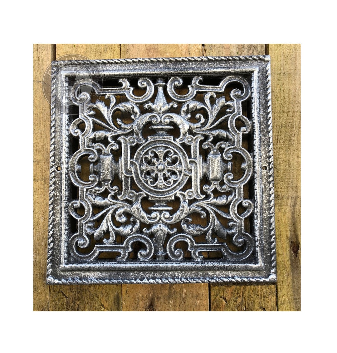 Rustic Vent Cover, Kitchen Vent Cover, Cast Iron Ventilation Grille ...