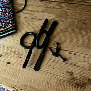 Pair of Pole Brackets, Rustic Curtain Rod Holders, Home Decor, Wooden Curtain Pole, Curtain Accessories, Rustic Curtain Rod Holder, Decor