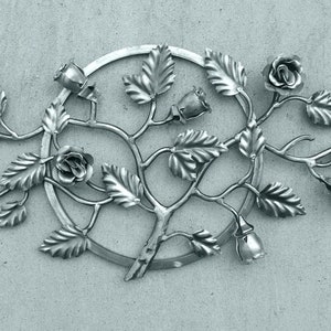 Craft Work Steel Art, Metal Wall Decor, Welded Parts, Exclusive Decoration For Your Home, Fence Decorative Rosette, Rosette Ornament, Fence