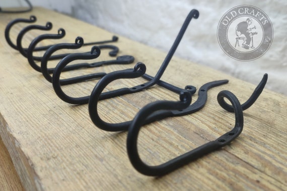 7 Types L Size Blacksmith Forged Coat Hooks Hook, Wall Mounted