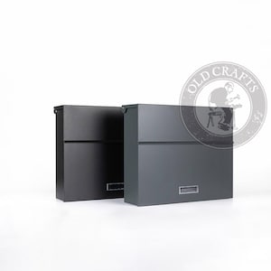 Minimalist Mailbox, Modern Letterbox Mailbox, Simple Mailbox, Wall Mounted Letterbox, Minimalist Letterbox, Black Anthracite Mailbox