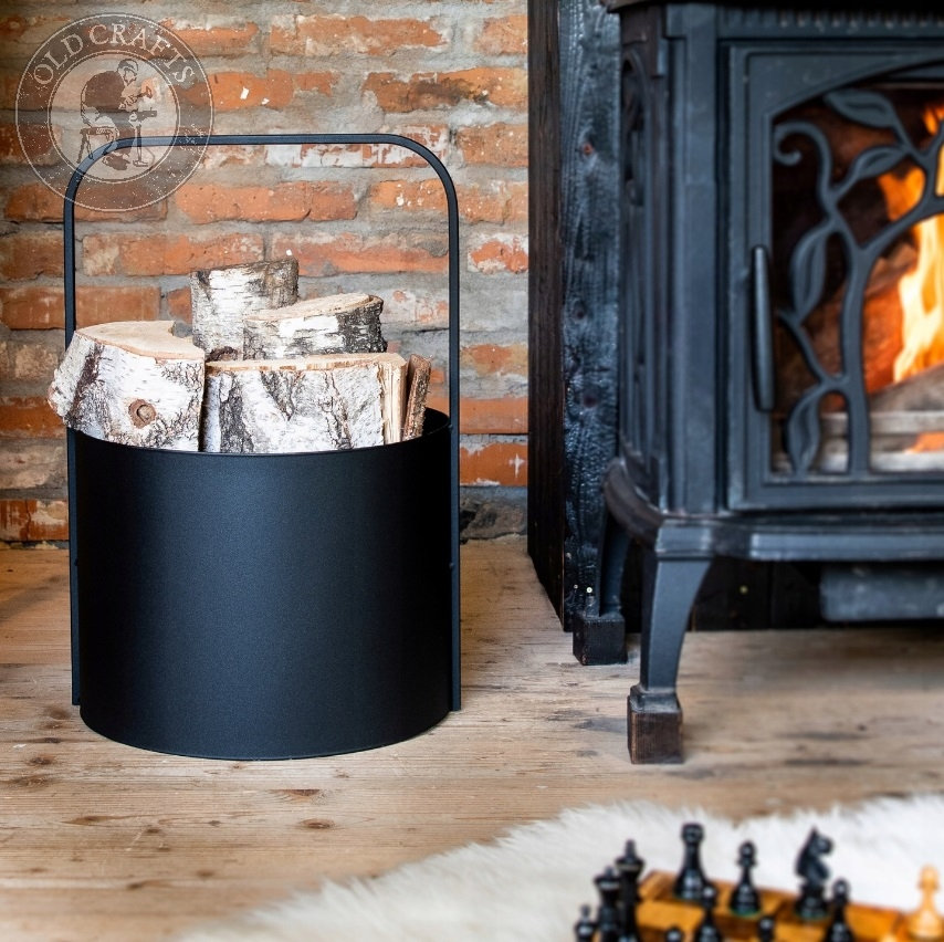 Fireplace metal wood holder hotsell