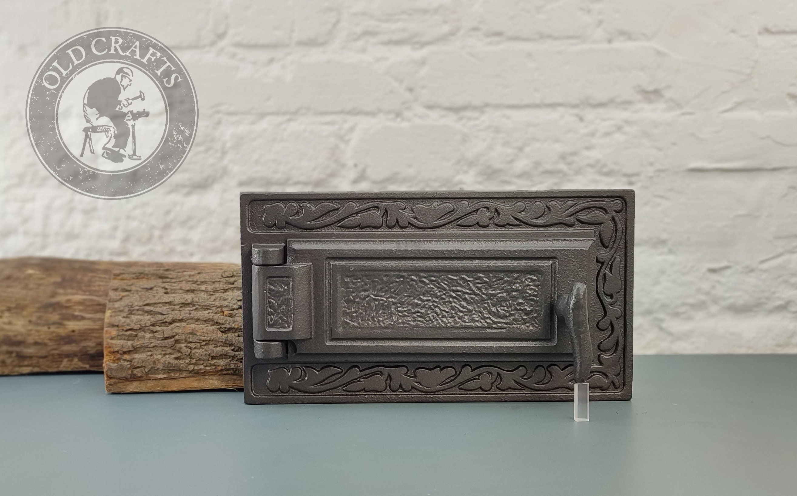 Ash Stove Door, Wood Fired Masonary, BBQ, Cast Iron Fireplace Door, Cast Iron Door, Inspection Door, Ash Oven Door, Rustic Metal Stove Door