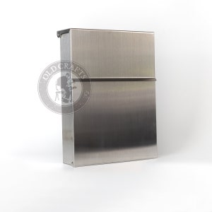 Stainless Steel Modern Small Letterbox Mailbox, Anthracite Mailbox, Minimalist Mailbox, Compact Letterbox, Letterbox Gift, Modern House