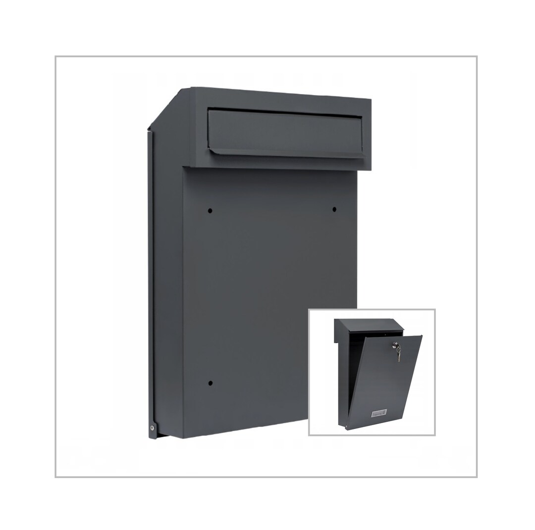 Passthrough Mailbox Modern Fence Postbox Mailbox to Be Etsy