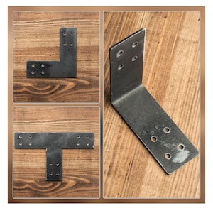 Heavy Industrial Post To Beam Bracket, Ornamental Wood Ties, T L 90deg Truss Tie Plate Brackets, Furniture Door Brackets, Loft Beam Timber