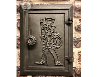 Cast Iron Chimney Inspection Door, Iron Stove Door, Cast Iron Double Doors, Cast Iron Doors 28,5cm x 21cm ,Cast Iron Oven Door, Decor Doors