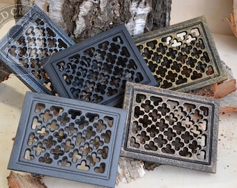 Rectangular Ventilation Grille, 12 x 15,5 Cast Iron Ventilation Grille, Air Return Grilles, Vent Grille, Vent Plate Cover, Grille, 6 Colors