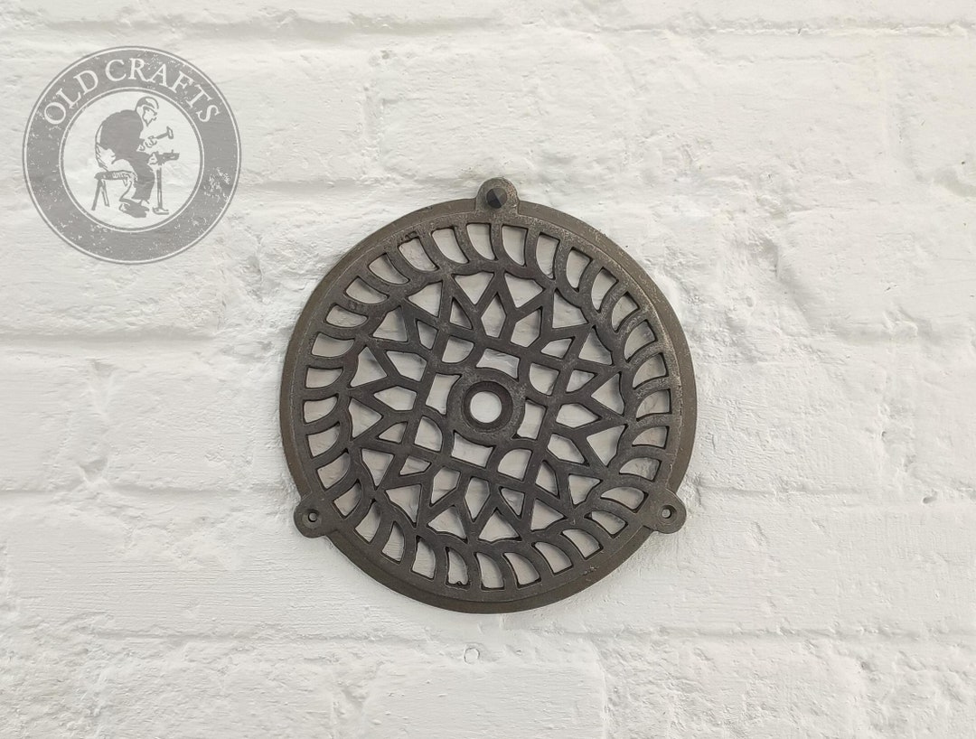 125mm or 200mm Round Vent Plate Cover, Rustic Vent Cover, Vent Cover ...