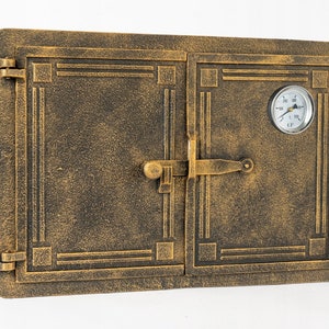 Wood Burning Stove Door, Double Fireplace Door, Fire Pit, Wood Stove Door, Vintage Oven Door, Oven Door, Metal Stove Door, BBQ Door, Retro