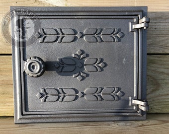 Cast Iron Ash Doors, Inspection Chimney Doors, Cast Iron Doors 24cm x 27.5 cm, Cast Iron Oven Door, Antique Iron Door, Fireplace Ash Doors