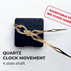 Quartz movement, shaft 4 sizes.