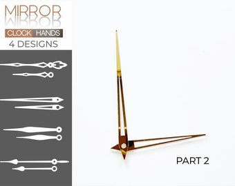 Manecillas de reloj espejo 4 diseños (Parte 2)