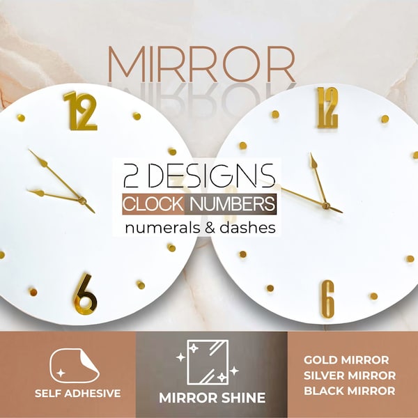 Self Adhesive Clock Numbers Etsy Australia