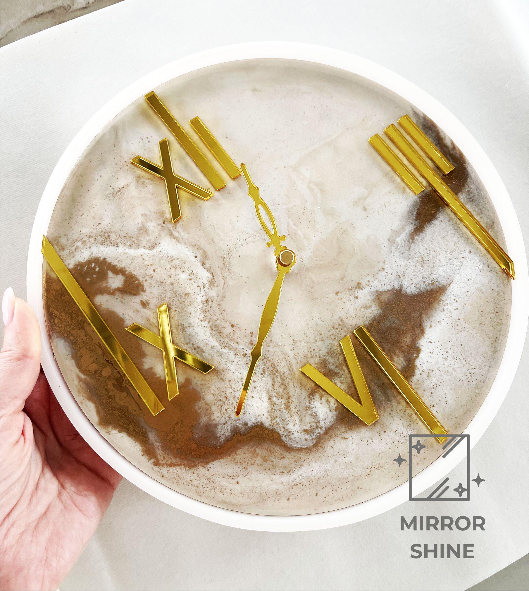 FINGERINSPIRE Römische Ziffern Set - 12 Acryl-Zahlen Für DIY Wanduhren, 30mm Lang