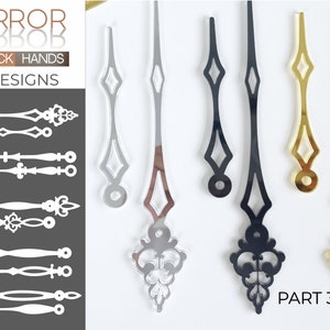 Mirror Clock Hands, 5 design (Part3)