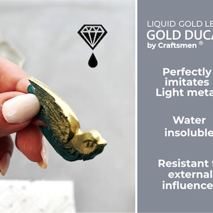 Peinture liquide à la feuille d'or Gold Ducat , 30 ml image 5