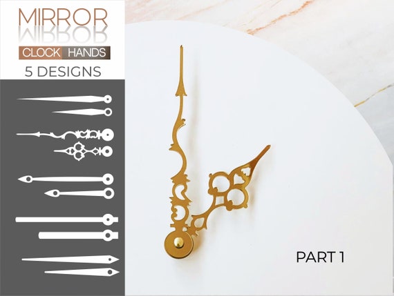 Mirror clock hands  5 designs (Part 1)
