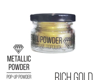 Metallic Powder, 10 g | Rich Gold, Pale Gold, Silver