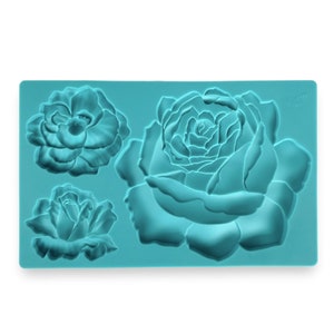 Flower silicone mold, 3D flower candle mold, rose mold, chocolate mold, cake molds, candle mould, soap mold