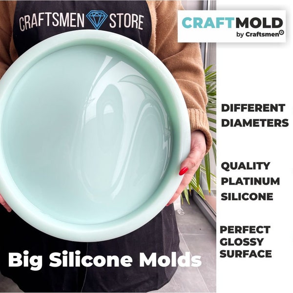 Deep round Big Silicone molds for resin