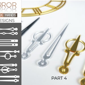 Mirror Clock Hands, 5 design (Part4)