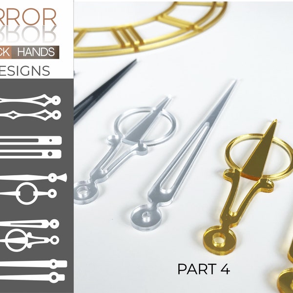 Mirror Clock Hands, 5 design (Part4)