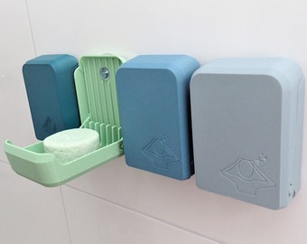 Soap box ShowerShell: Stick-on wall mount