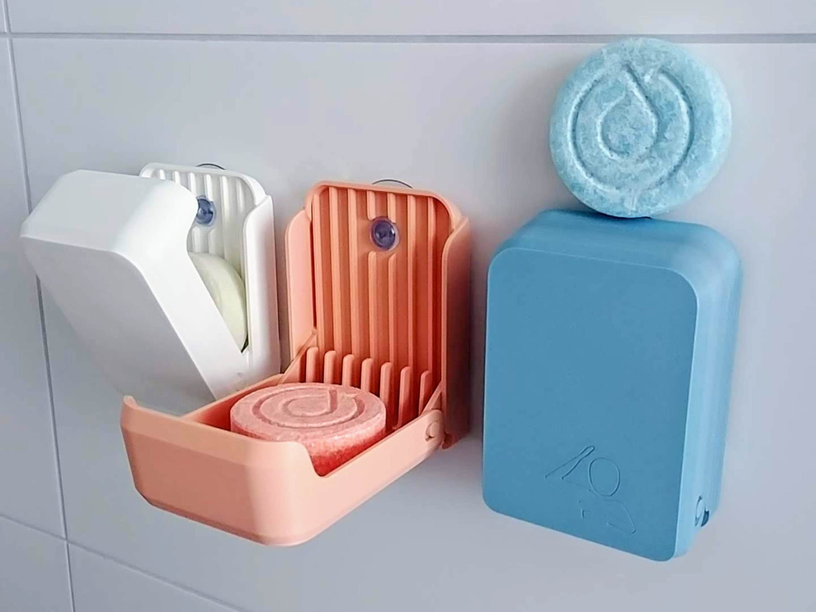 Porte savon pour salle de bains à ventouse - sans clou ni vis via