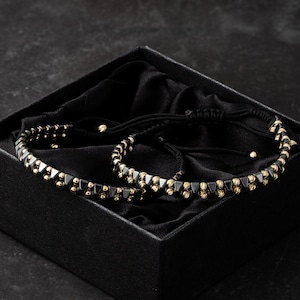 14K Yellow Gold Men Bracelet, Exclusive Gift for Men, Diamond Cut Shining Men Bracelet