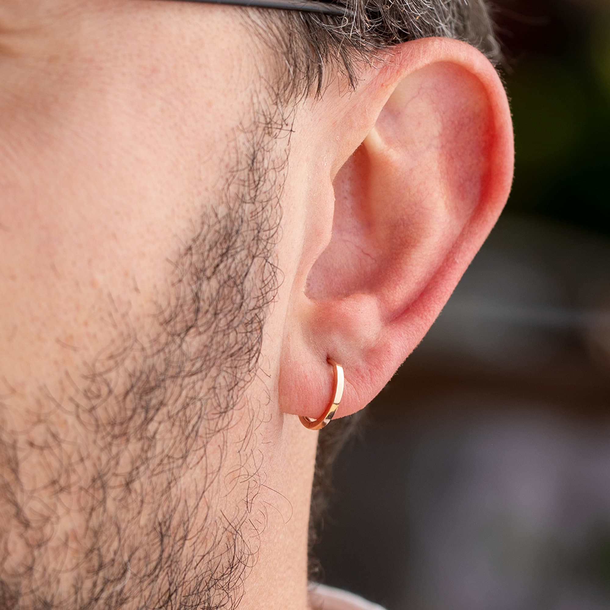 ピアス LESS IS MORE 14k gold classic one touch earrings m Men's Classic Hoop Earrings, 14k Solid Gold Huggies, 14K