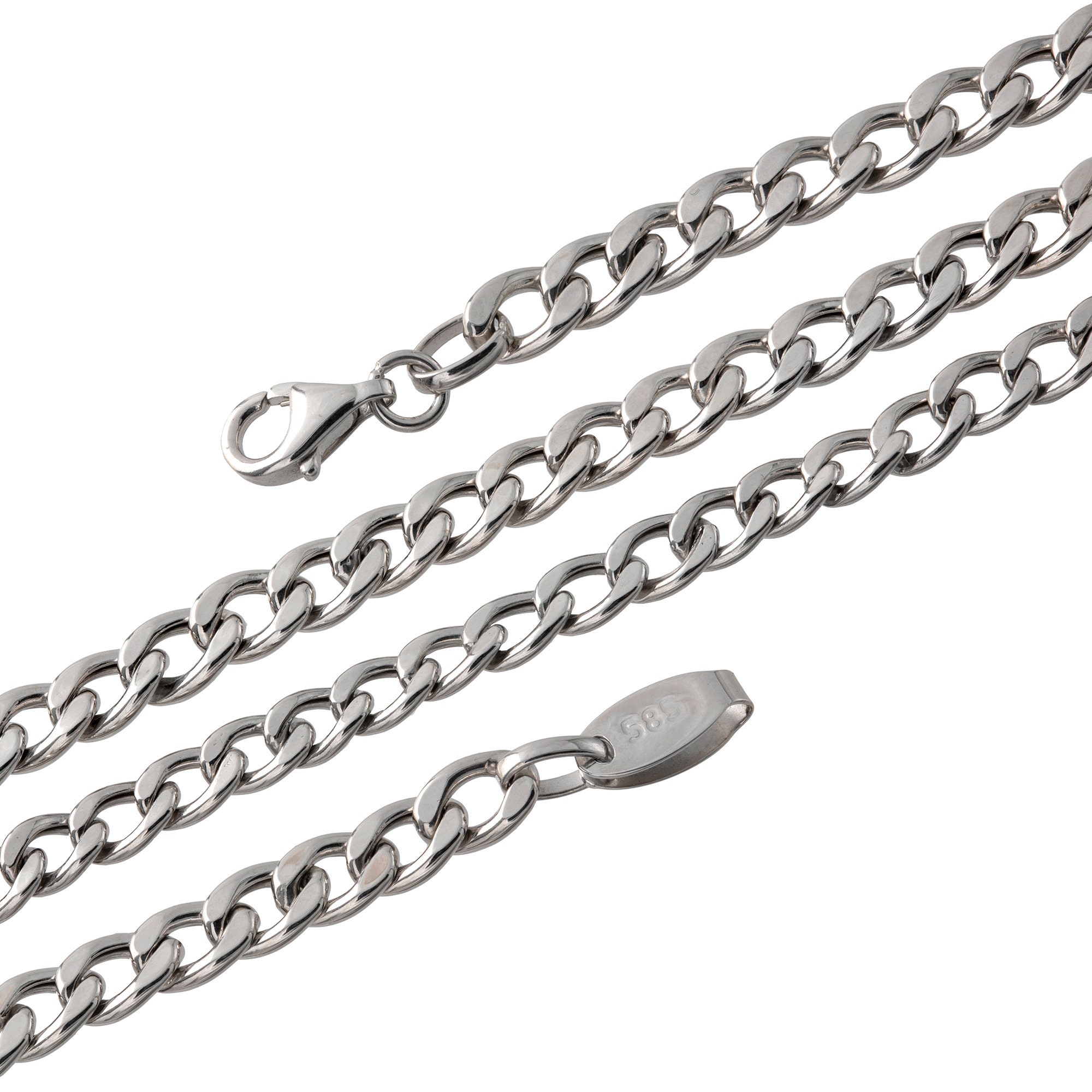 Catenina In Oro 18kt Collana Spiga In Argento Sterling 925 Placcato Oro 14k Lunghezza Regolabile 2 5mm - Foto 10