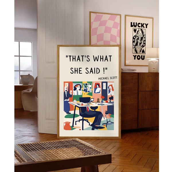 That's What She Said,The Office Poster, The Office Painting, Michael Scott, TV Show Poster, Tv Show Painting, Tv Shows