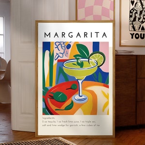 Wall Art Kitchen| Kitchen Wall Art| Kitchen Decor| Kitchen Art| Kitchen Wall Decor| Dining Room Art| Kitchen Print| Margarita Print| Kitchen