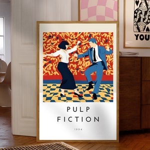 Pulp Fiction Movie Poster| Pulp Fiction Poster Print| Pulp Fiction Wall Decor| Movie Posters Art| Quentin Tarantino| Vintage Movie Print