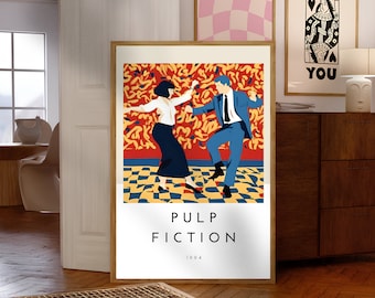 Pulp Fiction Movie Poster: Quentin Tarantino Film Art (Digital Download)